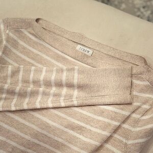 J.Crew Beige Striped Sweater